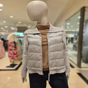 올리비아로렌 니트 패치 다운 점퍼 VVBKD4W9381 567844