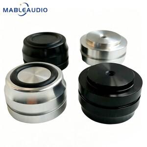 4PC 헤비 듀티 알루미늄 HiFi 지지대 33x22mm 튜브 앰프 스피커 캐비닛용 진동 방지 아이솔레이터