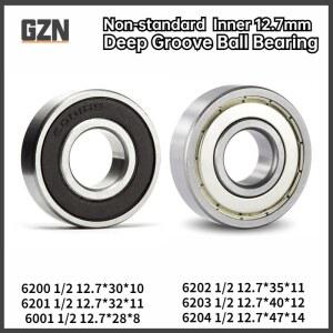 비표준 볼 베어링 6200 6201 6001 6202 6203 6204, 내경 12.7mm, 1/2 인치 12.7x30x9mm, 1 개 무료 배송