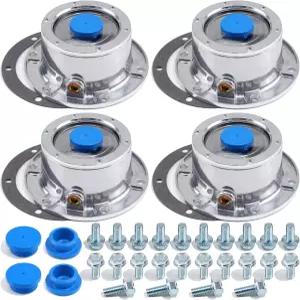 GREPSPUD 4 343-4009 일러 허브캡 알루미늄 세미 트럭 액슬용 TR3434009 6개 구멍 24개 볼트 개스킷 및