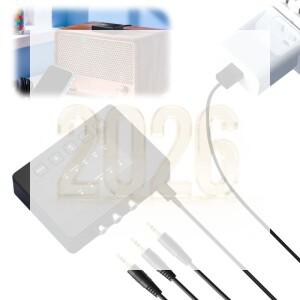 LDAC AptX-HD/AD/LL BT 6.0 HD 오디오 수신기 300mAh 2In1 음악 어댑터 홈 스테레오 스피커용 무선