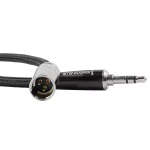 KONDOR BLUE Mini XLR to 3.5mm 1/8인치 Jack Mono 오디오 케이블 14인치 마이크 BMPCC 4K Sharp 8K Rode