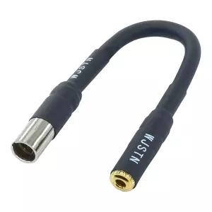 WJSTN 3핀 미니 XLR 수컷 to 3.5mm 암컷 TRS 스테레오 밸런스 어댑터 케이블