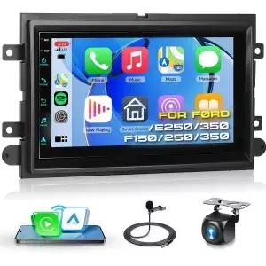 포드 F150/F250/F350/E250/E350용 2G+64G 카 라디오 무선 카플레이 지원 Android Auto 7인치 HD 터치