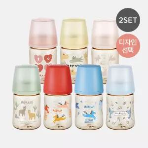 모윰 3세대 PPSU 노꼭지 올인원 젖병 170ml 2팩 - 디자인선택