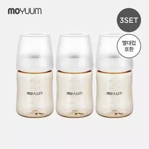 모브아 젖병 160ml 증정(유꼭지)모윰 3세대 PPSU 노꼭지 올인원 베이직 젖병 170ml 트리플팩