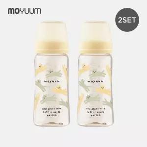 모윰 3세대 PPSU 노꼭지 올인원 젖병 330ml 2팩 - 디자인선택