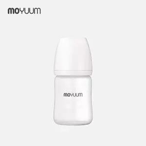 모윰 실리콘 코팅 노꼭지 유리젖병 150ml