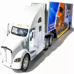 KiNSMART 켄워스 T700 컨테이너 트럭 1 68 스케일 다이캐스트 금속 모델 흰색 바탕에 데칼 포함 풀백 액션