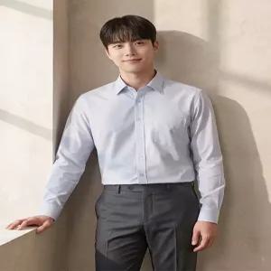 [BY파크랜드][오스틴리드]그레이 면혼방 클래식 드레스 셔츠-A3FA2211732B