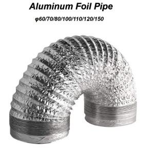 Ø60-150mm 건조기 PVC 알루미늄 호일 연기 튜브 주방 욕실 추출기 피팅 파이프 용 유연한 환기 덕트