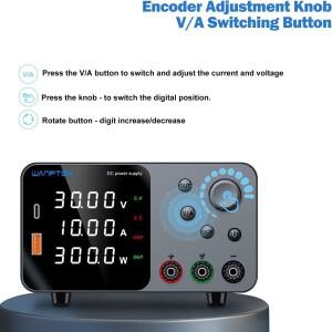 Wanptek DC 실험실 전원 공급 장치 TPS3010 조정 가능 소스 30V 10A 스위칭 110V/220V 휴대폰 핸드폰용 5V