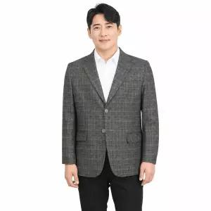 [파파브로] 남성 모직 체크 중장년 클래식 블레이저 DS-COW-7