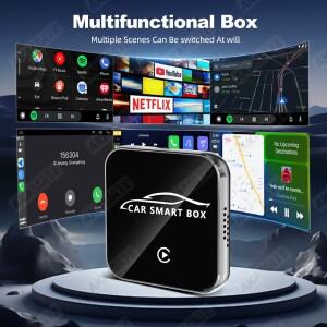3IN1 무선 CarPlay 안드로이드 오토 지원 넷플릭스 유튜브 영상 블루투스 플러그 앤 플레이 어댑터 AI 박