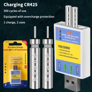 플로트 충전식 배터리 CR425 USB 액세서리 낚시 수영복 알람 입질 표시기