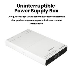 12*18650 DC 무정전 전원 공급 장치 상자 조정 가능한 광 모뎀/라우터 DIY 은행 키트 5V 9V 및 12V 출력