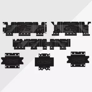 오토바이 알루미늄 팬니어 케이스 스티커 R1250GS 어드벤처 40 트리플 블랙 R1200GS ADV GSA 2019 2020 202