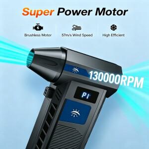 터보 팬 윈드 슈퍼 파워 130000RPM 에어 블로워 제트 브러시리스 4000mAh 충전식 배터리 차량 청소용