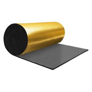 X AUTOHAUX 276mil 7mm 16.14sqft 사운드 데드너 매트 알루미늄 호일 열 차폐 소재 자체 접착 후드 보트 엔진 커버 118.11