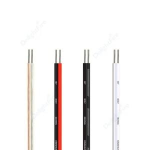 2핀 전기 케이블 주석 도금 구리 와이어 24AWG 0.2mm2 단색 LED 스트립 라이트 드라이버 전구 램프 용 전선