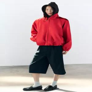 ZARA 남성 스웨이드 탑 새틴 재킷 - 레드 4749/723/600