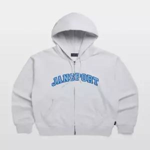 잔스포츠 JANSPORT 아치로고 후드집업 MELANGE