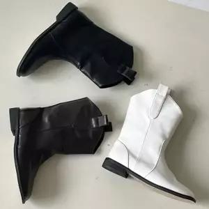 로우힐 롱구두 발목부츠 여성구두 가을 부츠힐 부츠-WFQXSIF