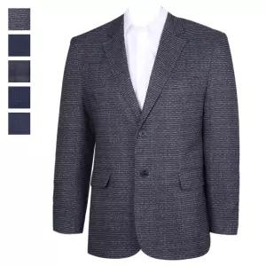 [리빌모아]남자 국산 중년 패턴 정장 콤비 자켓 SB-COA-LV35-블루그레이-R
