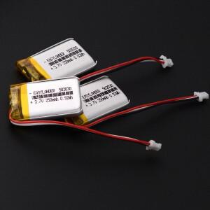 JST1.0mm 3Pin 3.7V 300mAh 602030 리튬 이온 폴리머 배터리 Lipo