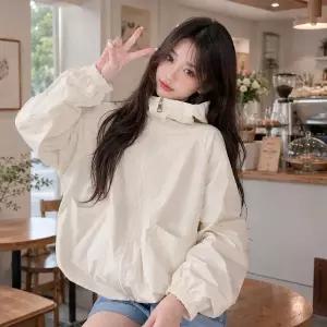 메쉬안감 루즈핏 후드 바람막이 초경량 아웃도어 등산복 여름점퍼