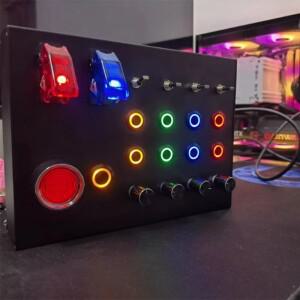 레이싱 카 중앙 제어 상자 시뮬레이션 Euro Truck 다기능 버튼 Fanatec Thrustmaster Simdid 용 PC USB