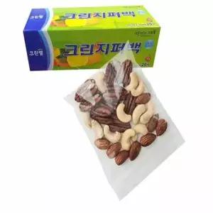 미니 지퍼백 15x10cm 20매 비닐지퍼백 밀폐지퍼백 소형지퍼백 주방지퍼백 음식지