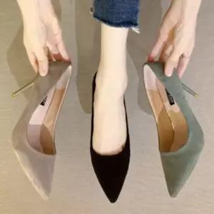 킬힐 여자 굽9cm 여자구두 가을 기본 스웨이드 하이힐