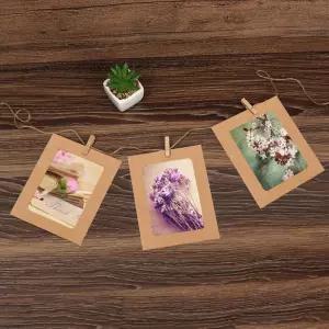 PL 미니멀 종이 액자 가랜드 종이액자 10p세트(3x4) (크라프트) No33