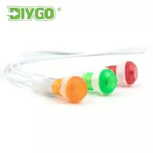 5PCS 10mm 신호 램프 패널 장착 LED 표시기 빨간색 녹색 노란색 빛 12V 24V 380V 220V 파일럿 안내 전기
