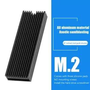 데스크탑 PC용 열 패드 히트 쿨러 M2 2280 솔리드 스테이트 하드 방열판 알루미늄 라디에이터 M.2 NVMe SSD