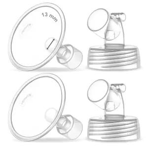 Maymom 스펙트라 S1/S2 펌프용 2피스 와이드 넥 부품 마우스 플랜지 포함 원래 아님 13mm