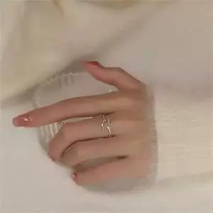여성 반지 우정 반지 데일리 심플 친구 애끼 레이어드 가느다란