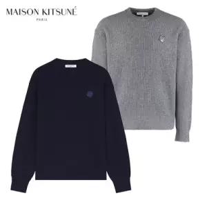 [MAISON] 폭스 헤드 패치 와플 니트