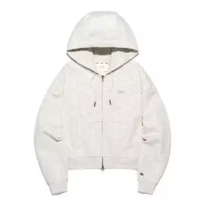 리바람막이 VQA LE2503HZ60OT 우먼 유니온 로고 후드 집업 오트밀