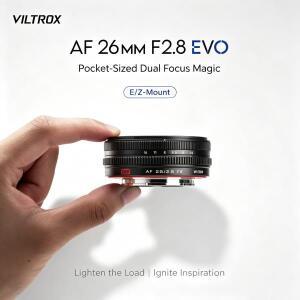 VILTROX AF 26mm F2.8 EVO 자동 초점 렌즈 풀프레임 카메라 소니 FE 니콘 Z 마운트 미러리스