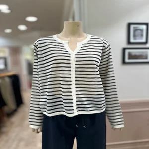 [BCBG]BCBG 스트라이프 가디건 B5C7K179