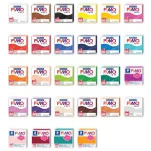 피모 소프트 28색 세트 / fimo 폴리머클레이 스컬피 오븐점토 영남상사