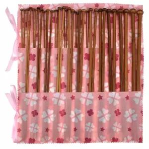 뜨개질바늘세트 36팩 대나무 스웨터 DIY 털실 수세미 뜨개질 세트 뜨개질바늘 니트 바늘