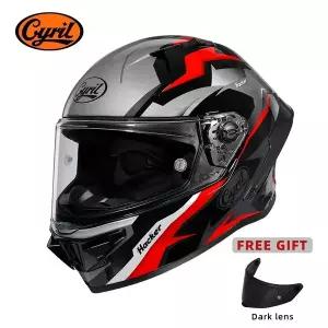 바이크 오토바이헬멧 하이바 풀 페이스 오토바이 헬멧 DOT 승인 남성용 여성용 CYRIL Cascos Para Moto