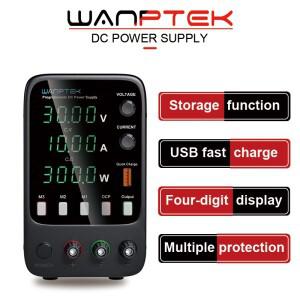 Wanptek 가변 DC 조정 전원 공급 장치 30V 10A 3 그룹 저장 기능 APS3010H OCP 경보 출력 사전 설정 전압