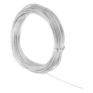 MECCANIXITY 13 게이지 1.8mm 알루미늄 와이어, 100피트 구부릴 수 있는 금속 공예용 암아처 와이어로 보석 제작, DIY 비딩, 꽃 리스, 포장, 조각에 적합하며 은색 톤입니다
