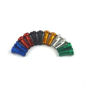 P88E 60Pcs MTB 자전거 스포크 캡 14mm 금속 사이클링 엣지