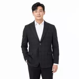 [파파브로] 남성 모직 체크 신사핏 콤비자켓 DS-COW-3