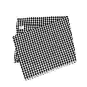 체크 바란스 커튼 106x45cm 블랙 미니가림막커튼 바란스커튼 일식집커튼 WFPF9VQ